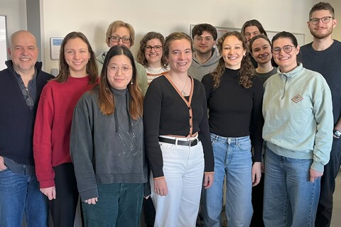 Group picture of the chair in a university building, FSS 2025
