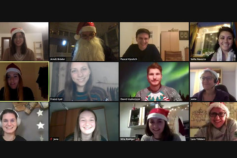 Group picture of the chair in a zoom meeting, HWS 2020
