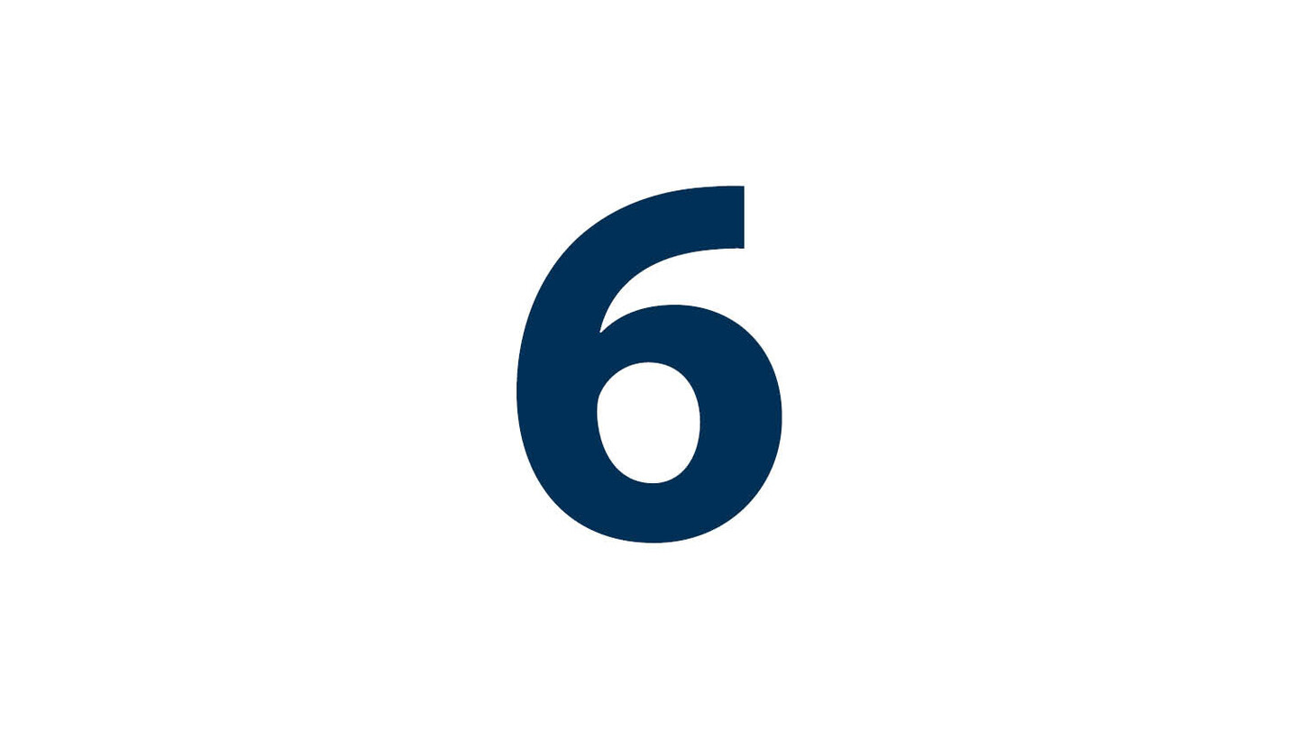 Zahl 6