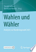 Bild zeigt Buchcover von Wahlen und Wähler