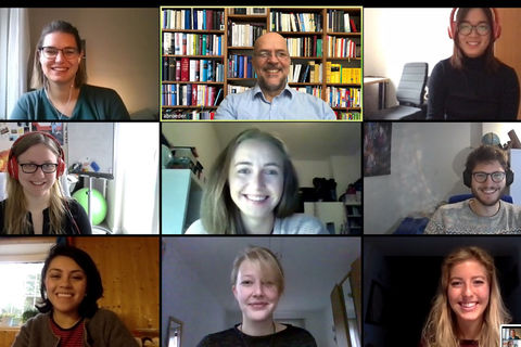 Group picture of the chair in a zoom meeting, FSS 2020